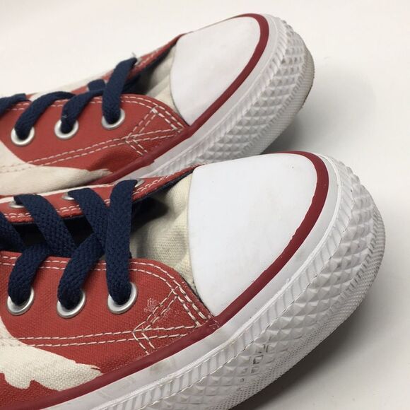 Men’s American Flag Patriotic Red White and Blue Converse Chucks Size 11.5 M - Picture 14 of 16